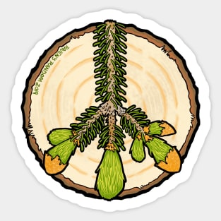 Peace Tree Sticker